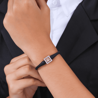 Trishula Charm Silicon Belt Bracelet