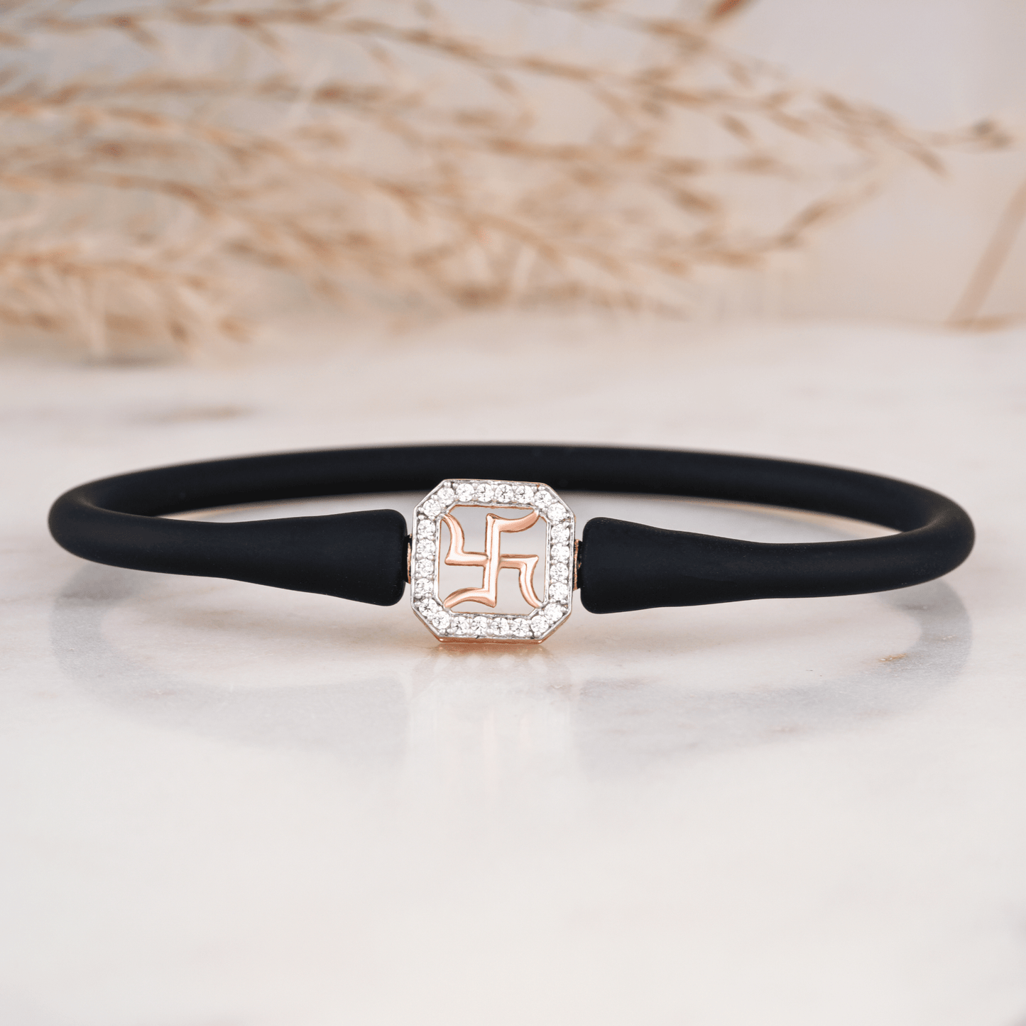Swastik Emblem Charm Bracelet