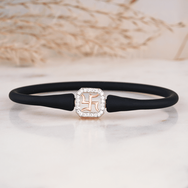 Swastik Emblem Charm Bracelet