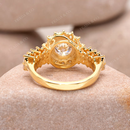 2.84 CT Round Cut Colorless Engagement Ring