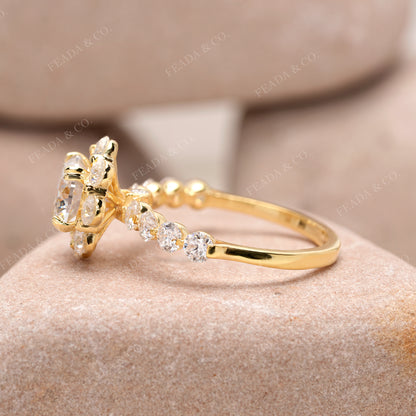 2.97 CT Round Cut Colorless Engagement Ring