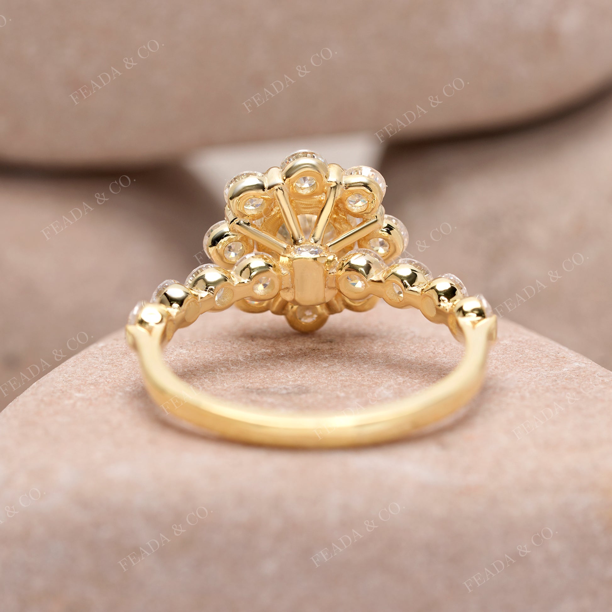 2.97 CT Round Cut Colorless Engagement Ring