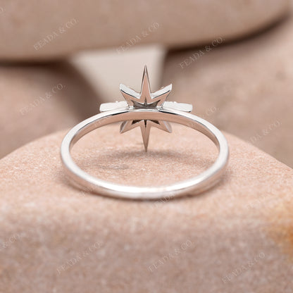0.30 CT Round Diamond Premium Star Ring