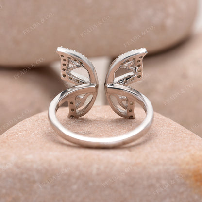 0.31 CT Zircon Premium Butterfly Fashion Ring