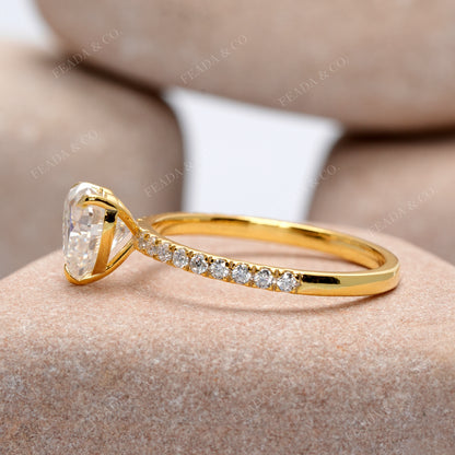 2.752 CT Round, Heart Cut Colorless Engagement Ring