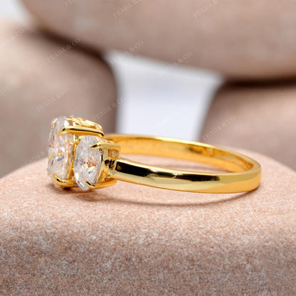 2.25 CT Oval Cut Colorless Engagement Ring