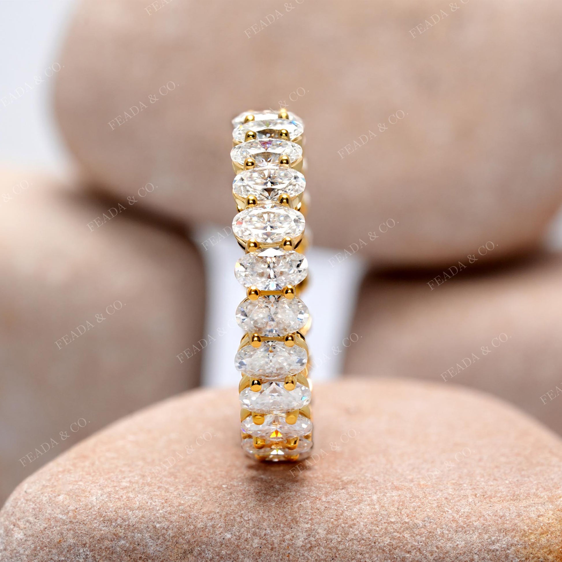 5.75 CT Oval Cut Colorless Engagement Ring