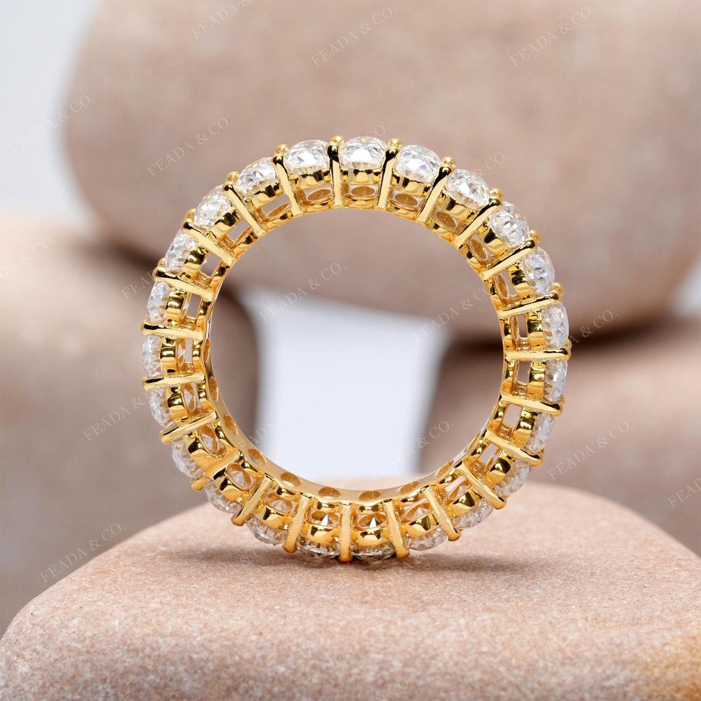 5.75 CT Oval Cut Colorless Engagement Ring