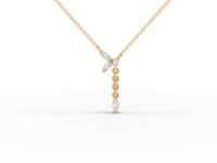 Marquise Butterfly Drop Moissanite Diamond Y Necklace