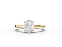 Oval Solitaire Lab Diamond Ring