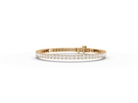 Round Moissanite Diamond Tennis Bracelet 2.70 MM Diamond