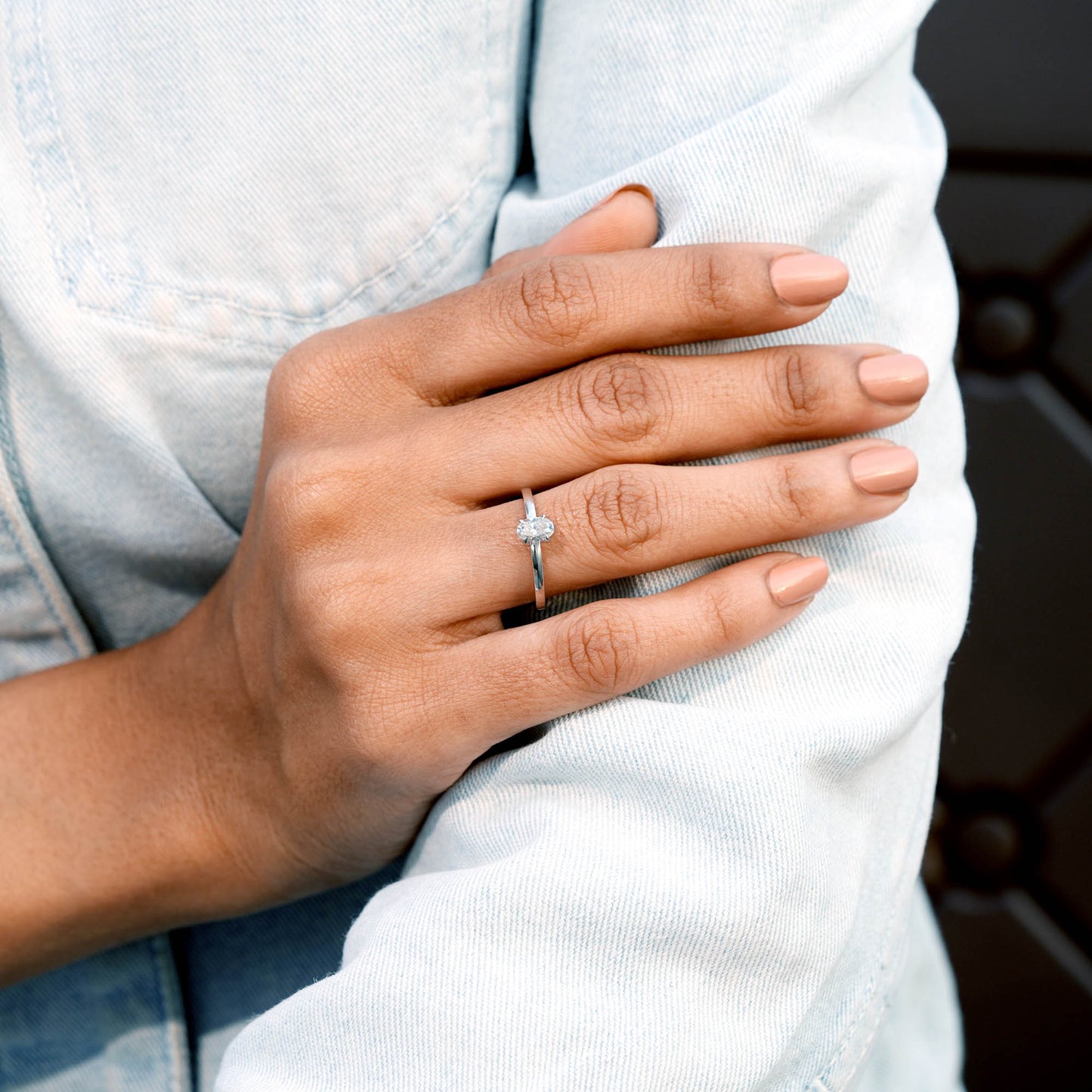 Three-Stone Lab Diamond Ring Set