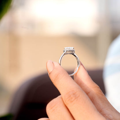 1.2 CT Round, Radiant, Baguette Cut Colorless Engagement Ring