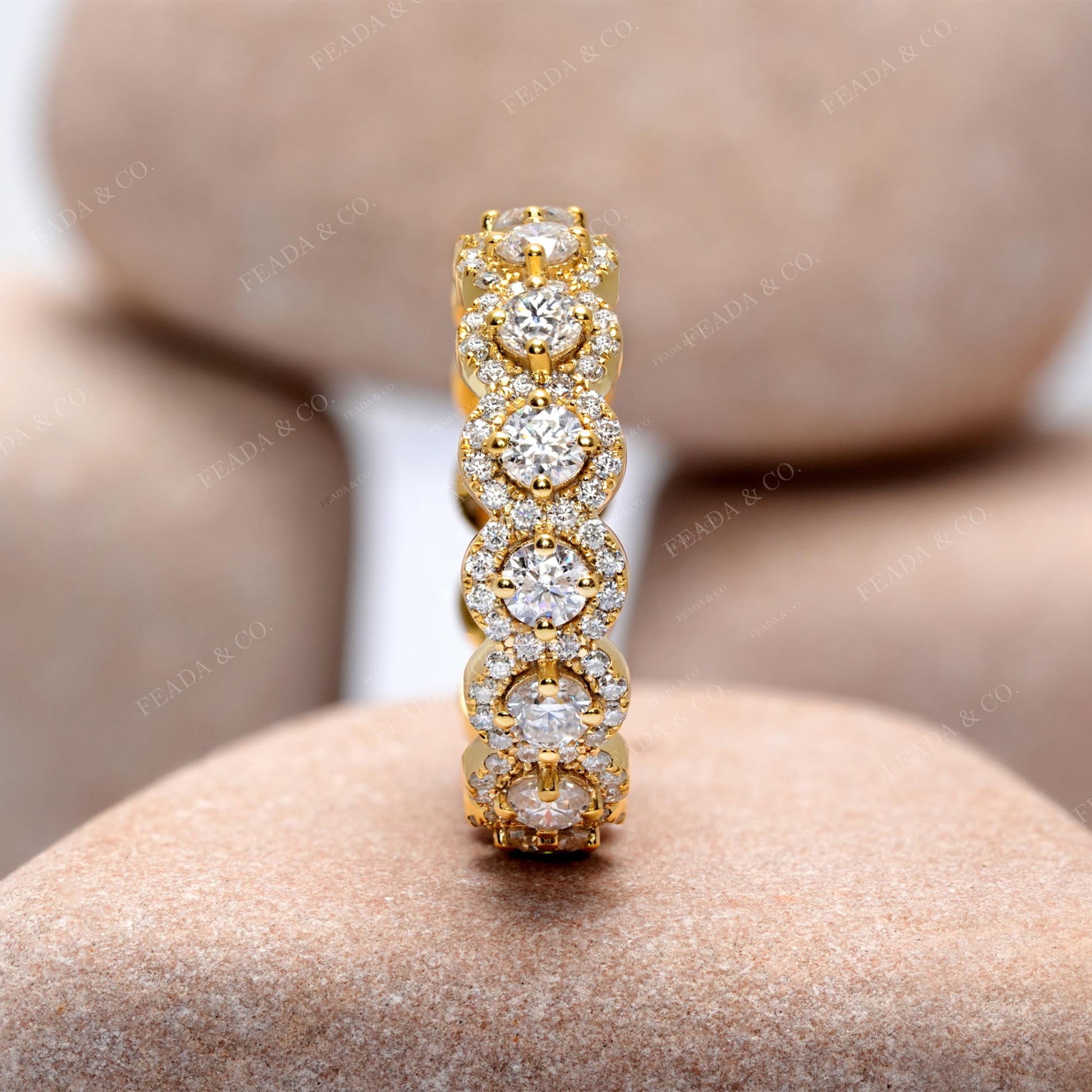 2.128 CT Round Cut Colorless Engagement Ring
