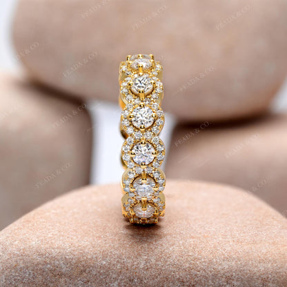 2.128 CT Round Cut Colorless Engagement Ring