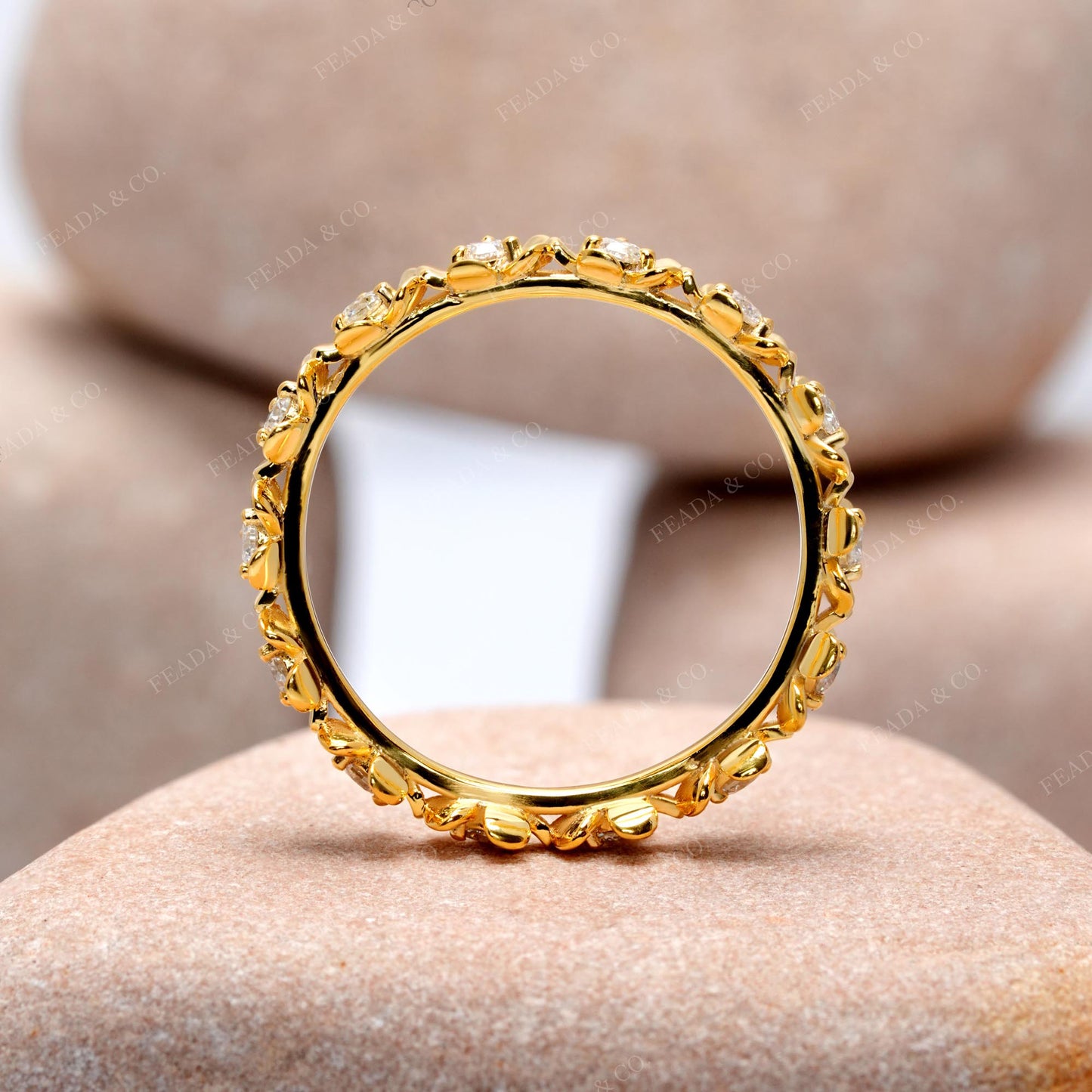 0.49 CT Round Cut Colorless Engagement Ring