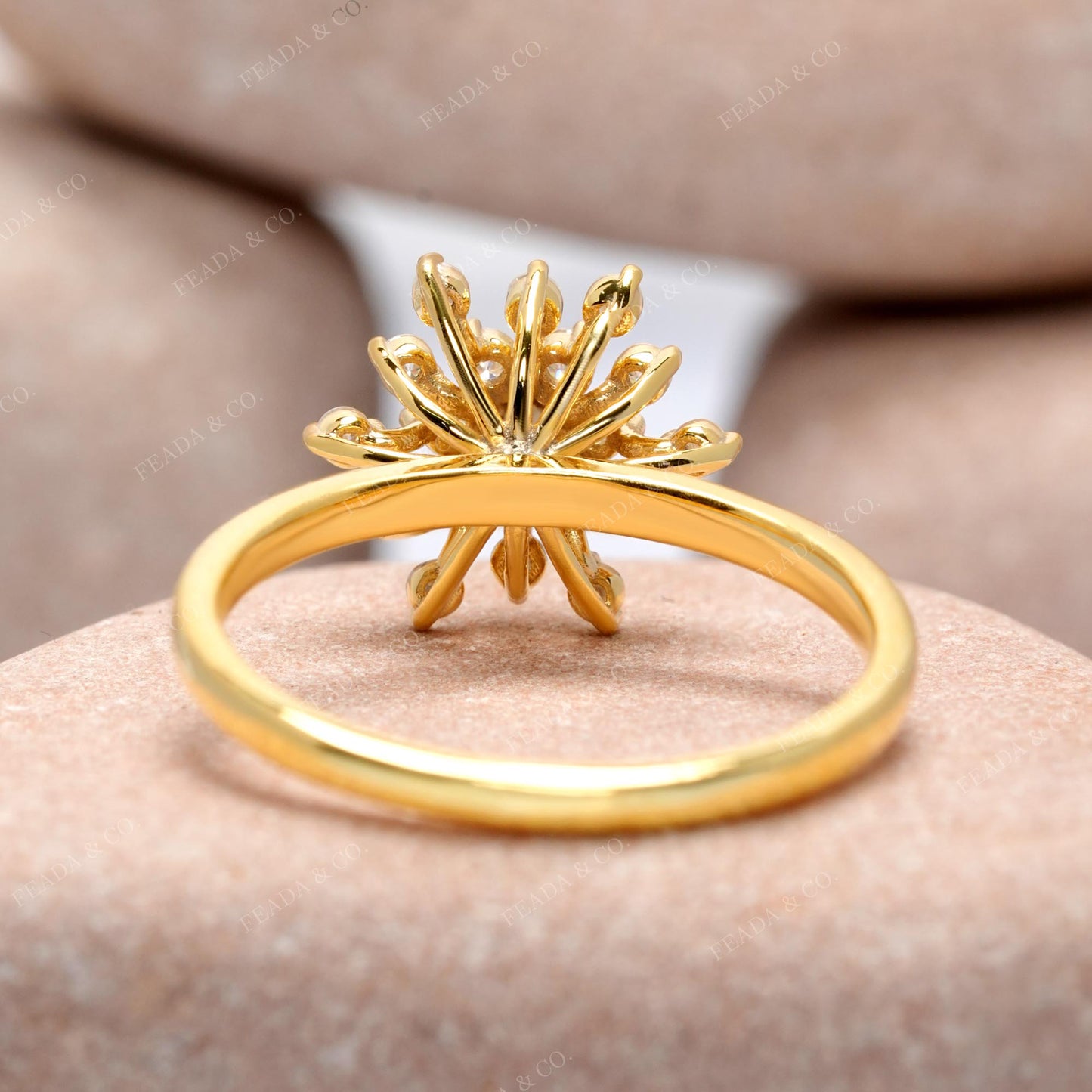 0.33CT Round Diamond Premium Snow Flake Ring