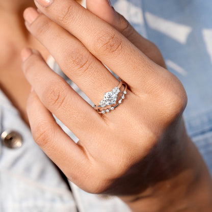 1.206 CT Round Cut Colorless Engagement Ring