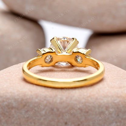 2.63 CT Round Cut Colorless Engagement Ring