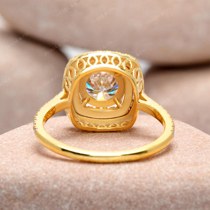 2.199 CT Round Cut Colorless Engagement Ring