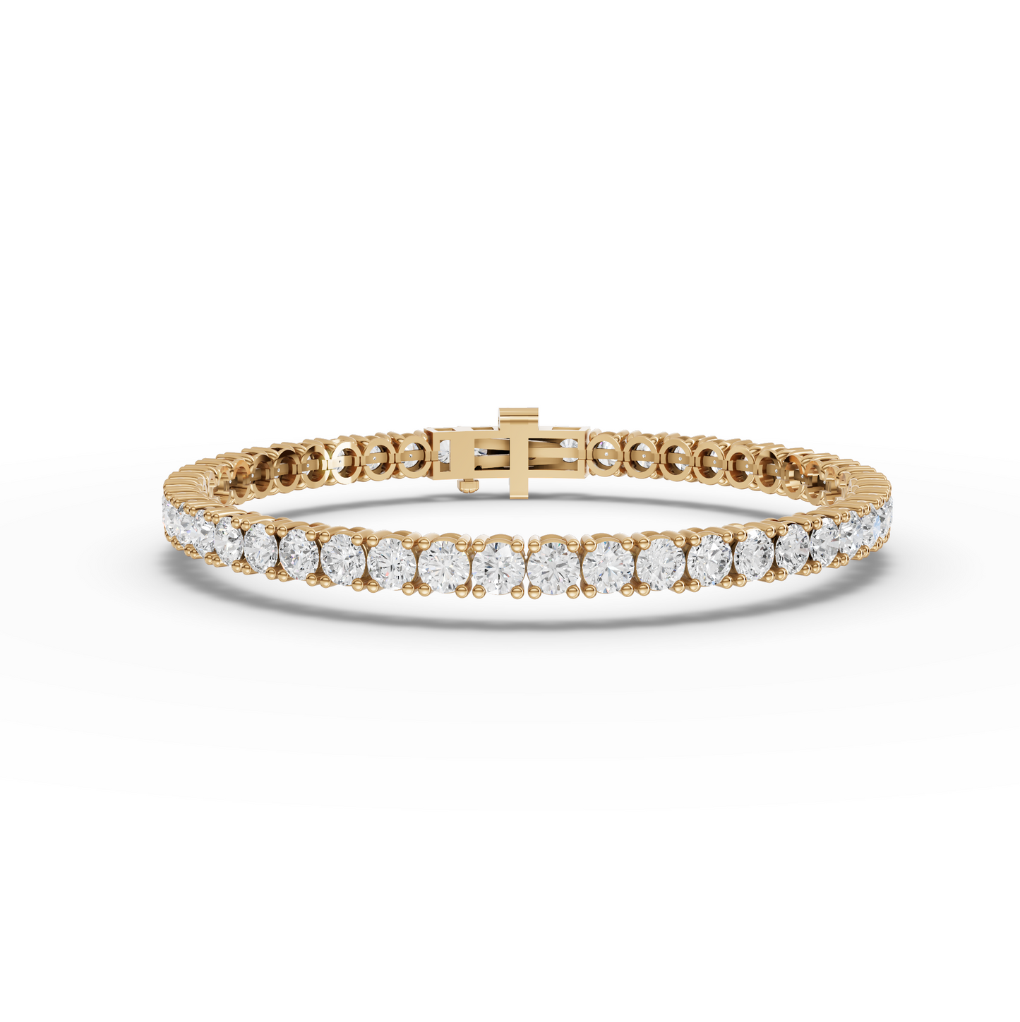 Round Moissanite Diamond Tennis Bracelet 3.50 MM Diamond