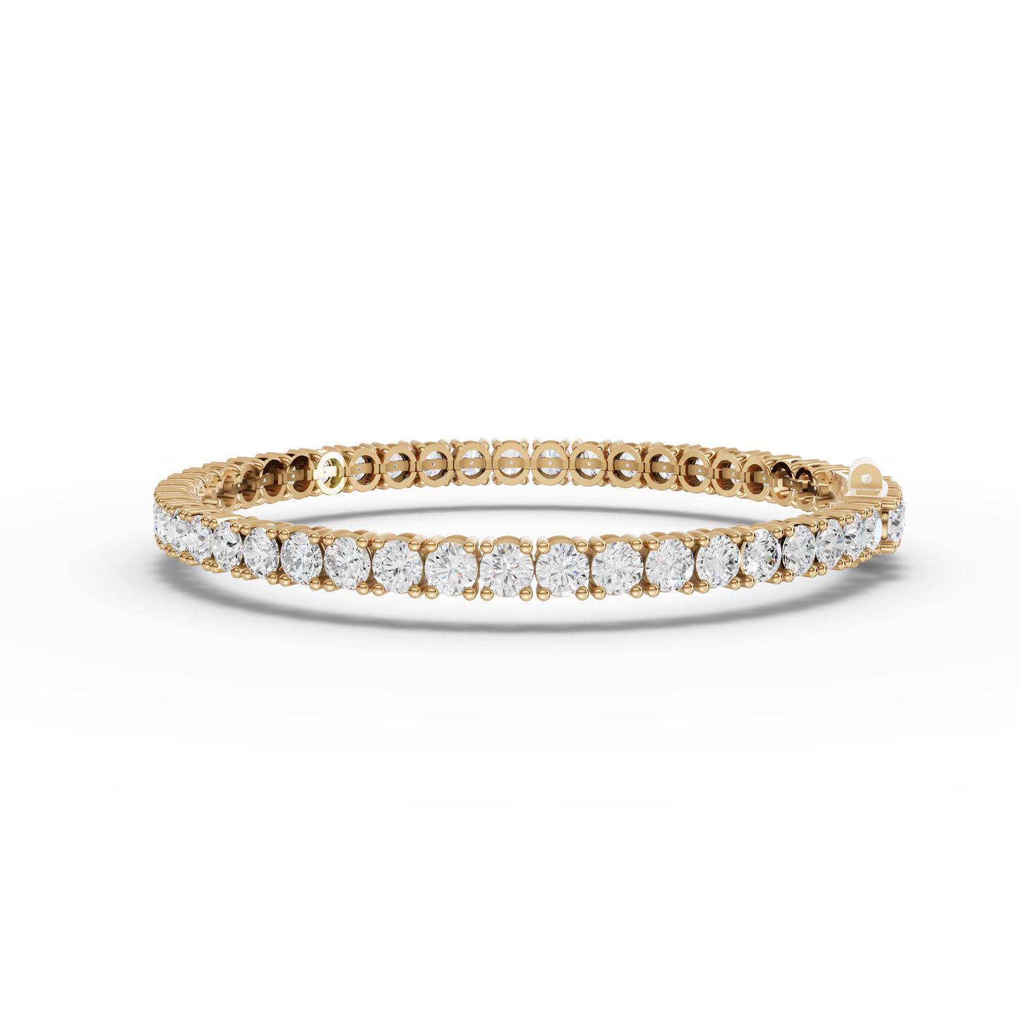 Round Moissanite Diamond Tennis Bracelet 3.50 MM Diamond
