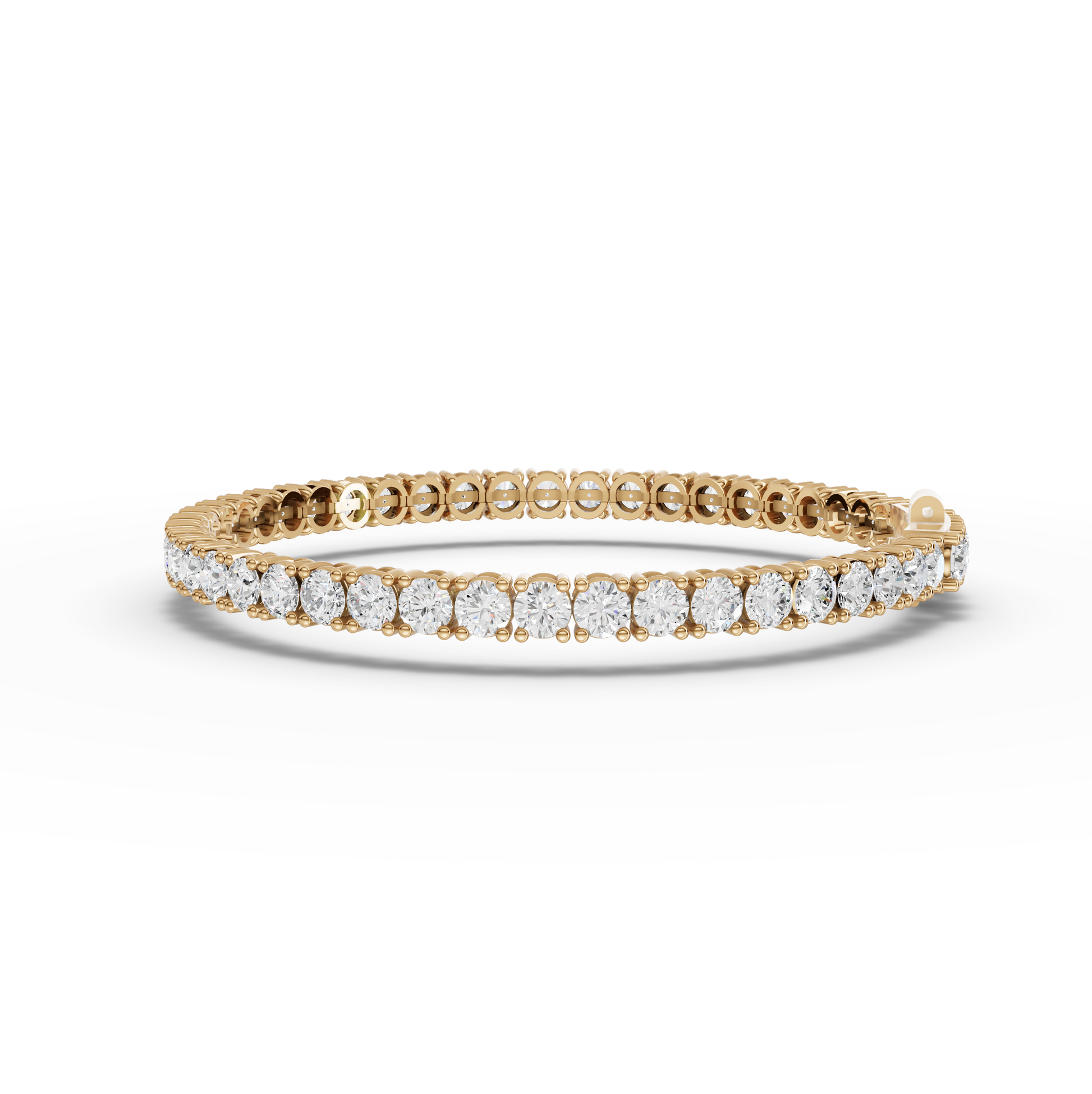 Round Moissanite Diamond Tennis Bracelet 3.50 MM Diamond