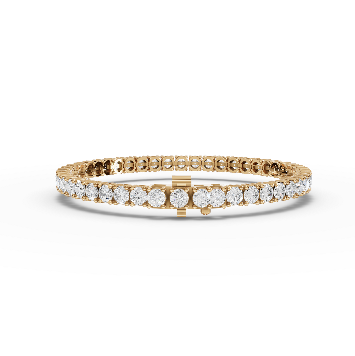 Round Moissanite Diamond Tennis Bracelet 3.50 MM Diamond