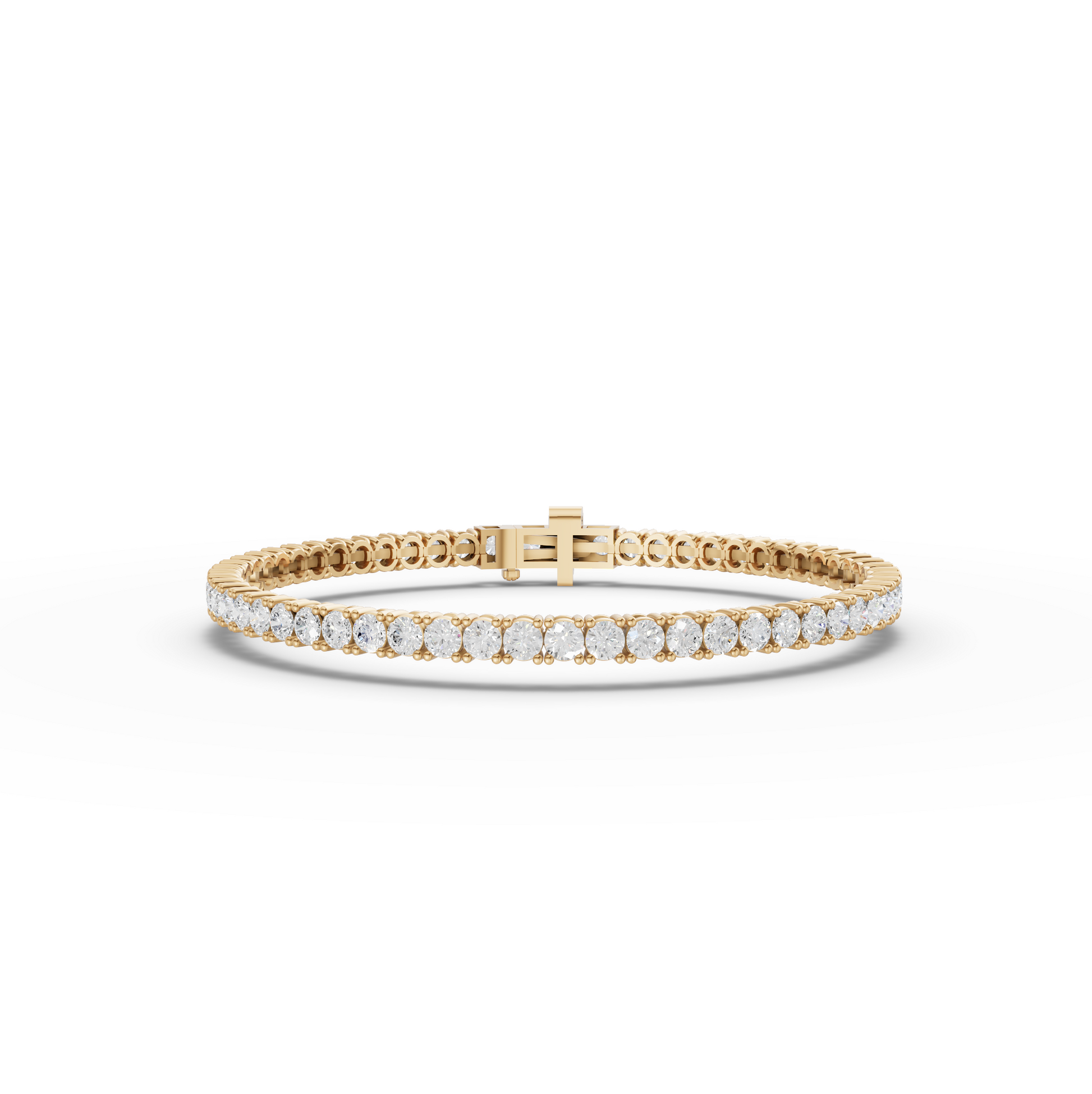 Round Moissanite Diamond Tennis Bracelet 2.70 MM Diamond
