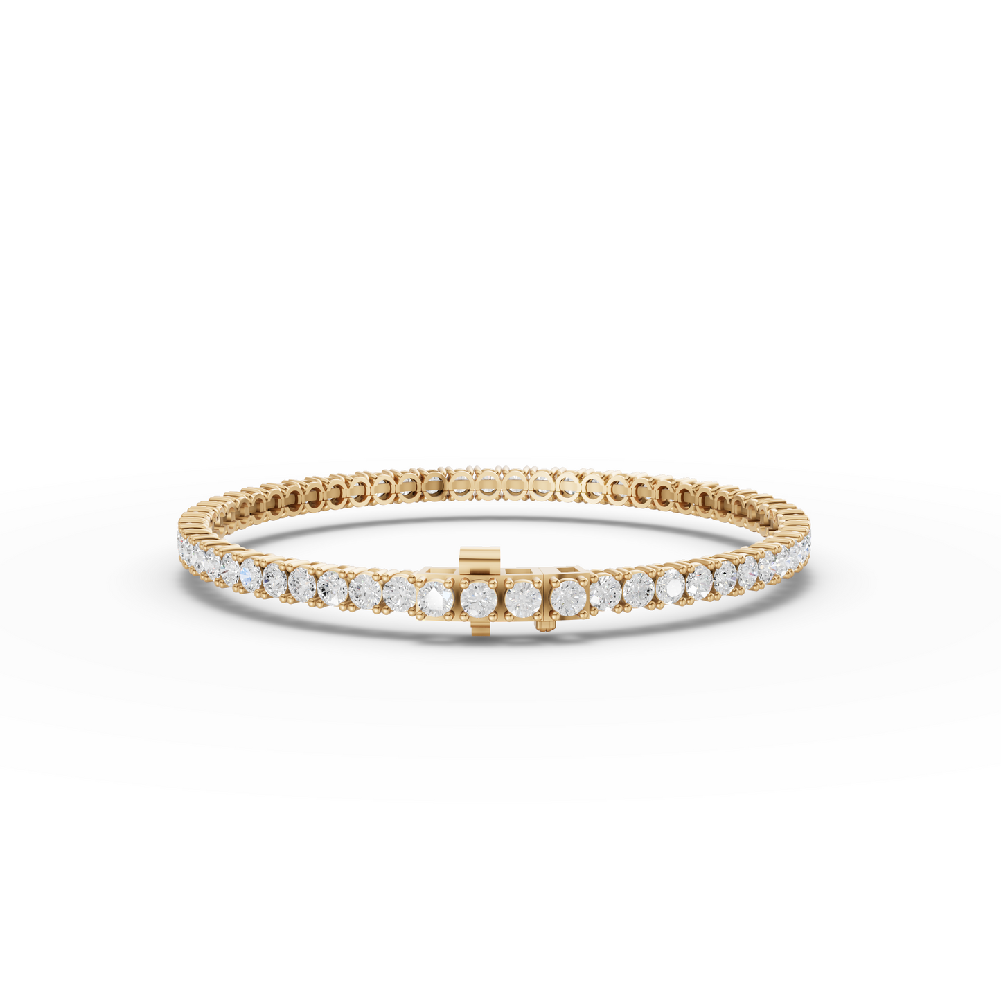 Round Moissanite Diamond Tennis Bracelet 2.70 MM Diamond