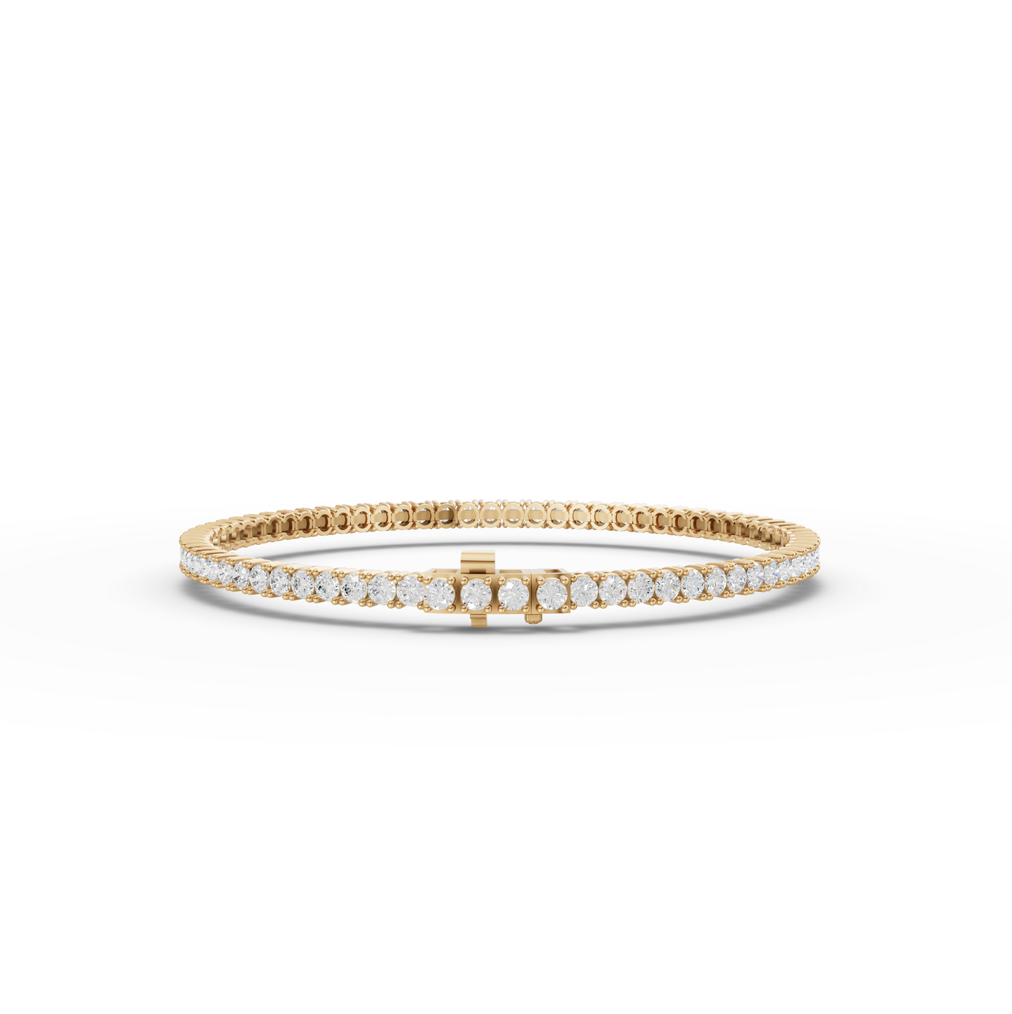 Round Moissanite Diamond Tennis Bracelet 2.25 MM Diamond
