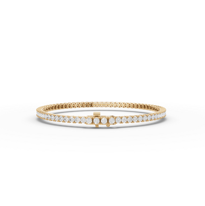 Round Moissanite Diamond Tennis Bracelet 2.25 MM Diamond