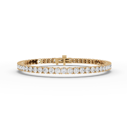 Round Moissanite Diamond Tennis Bracelet 3.00 MM Diamond