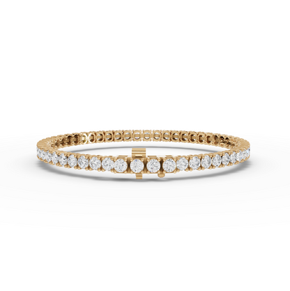 Round Moissanite Diamond Tennis Bracelet 3.00 MM Diamond