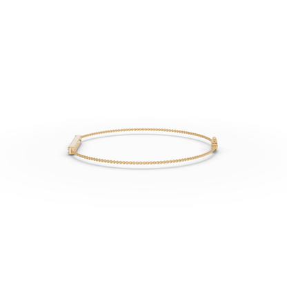 0.48 Ct Round Moissanite Diamond Bar Bracelet