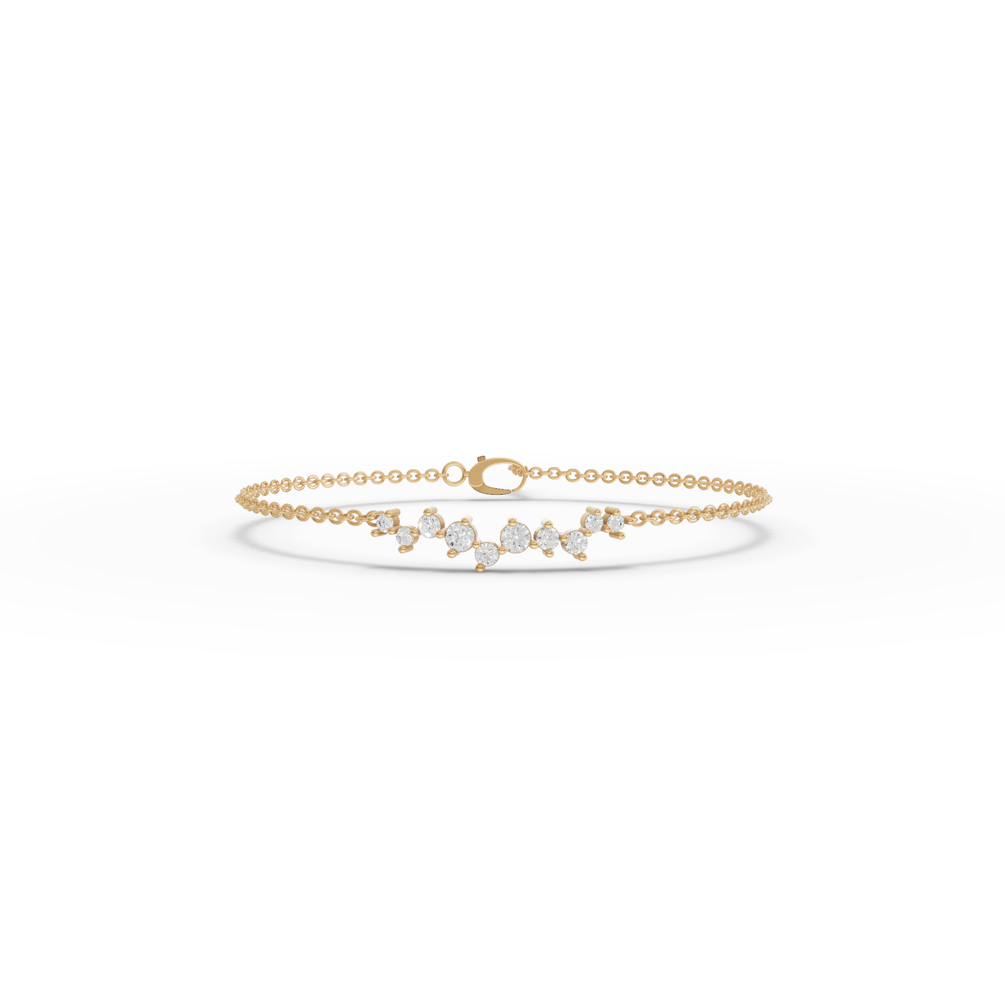 Station Moissanite Diamond Bracelet