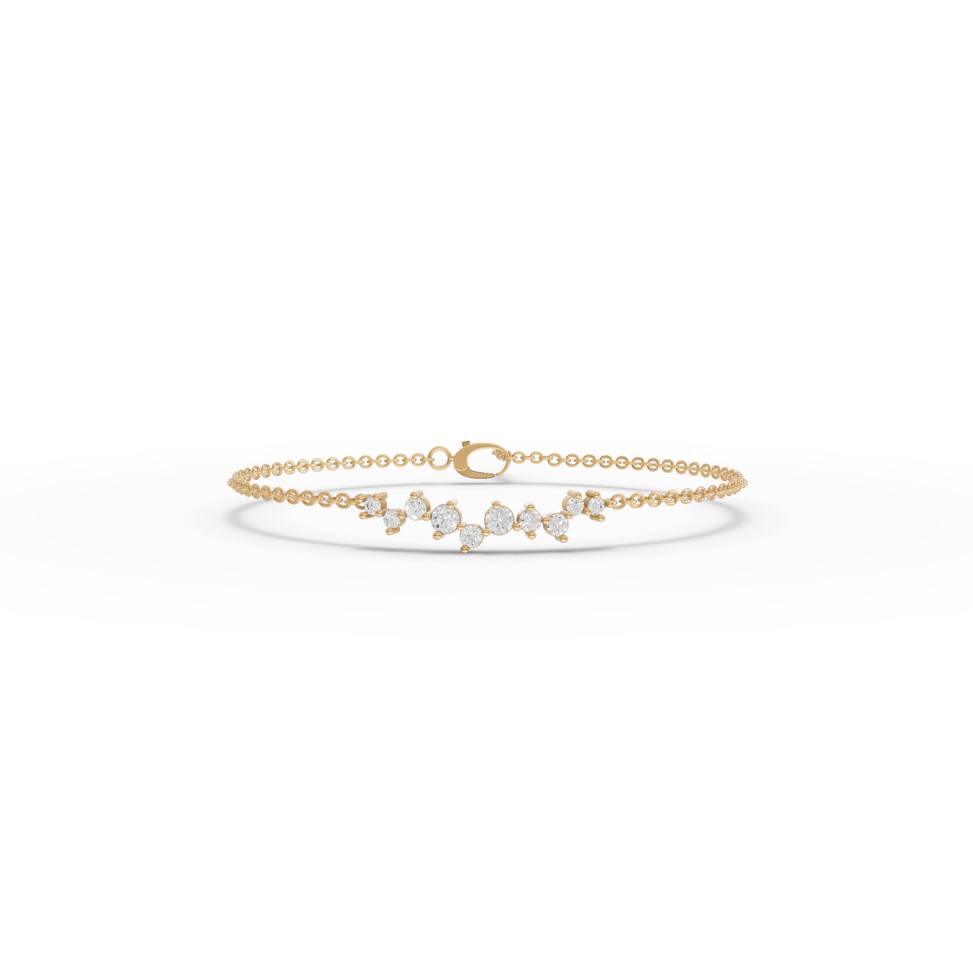 Station Moissanite Diamond Bracelet