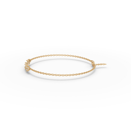 Station Moissanite Diamond Bracelet