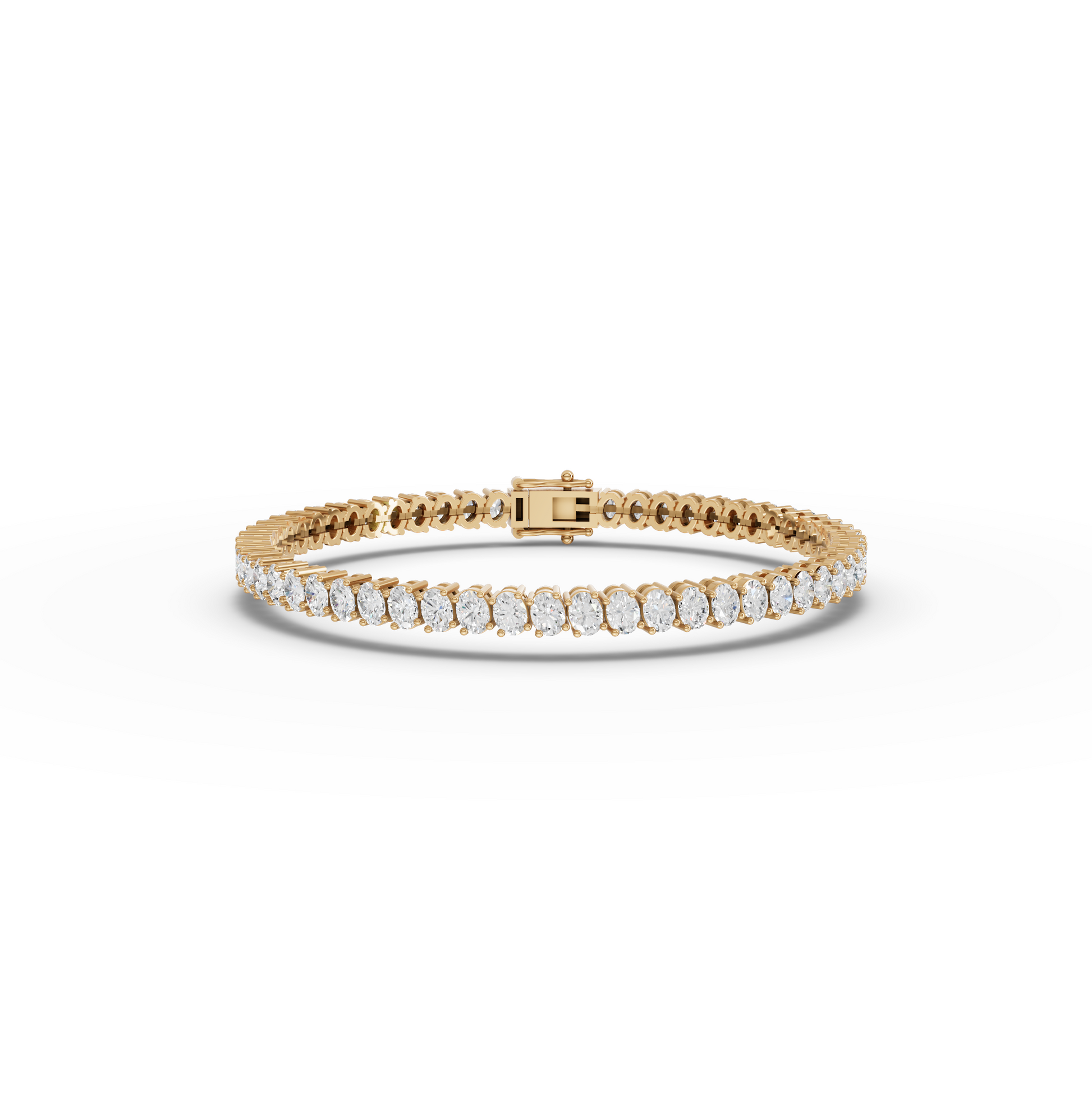 Oval Moissanite Diamond Tennis Bracelet