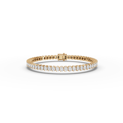 Oval Moissanite Diamond Tennis Bracelet