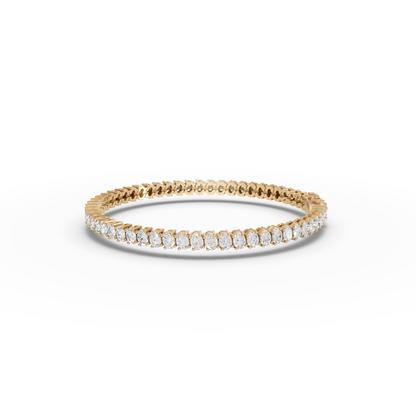 Oval Moissanite Diamond Tennis Bracelet