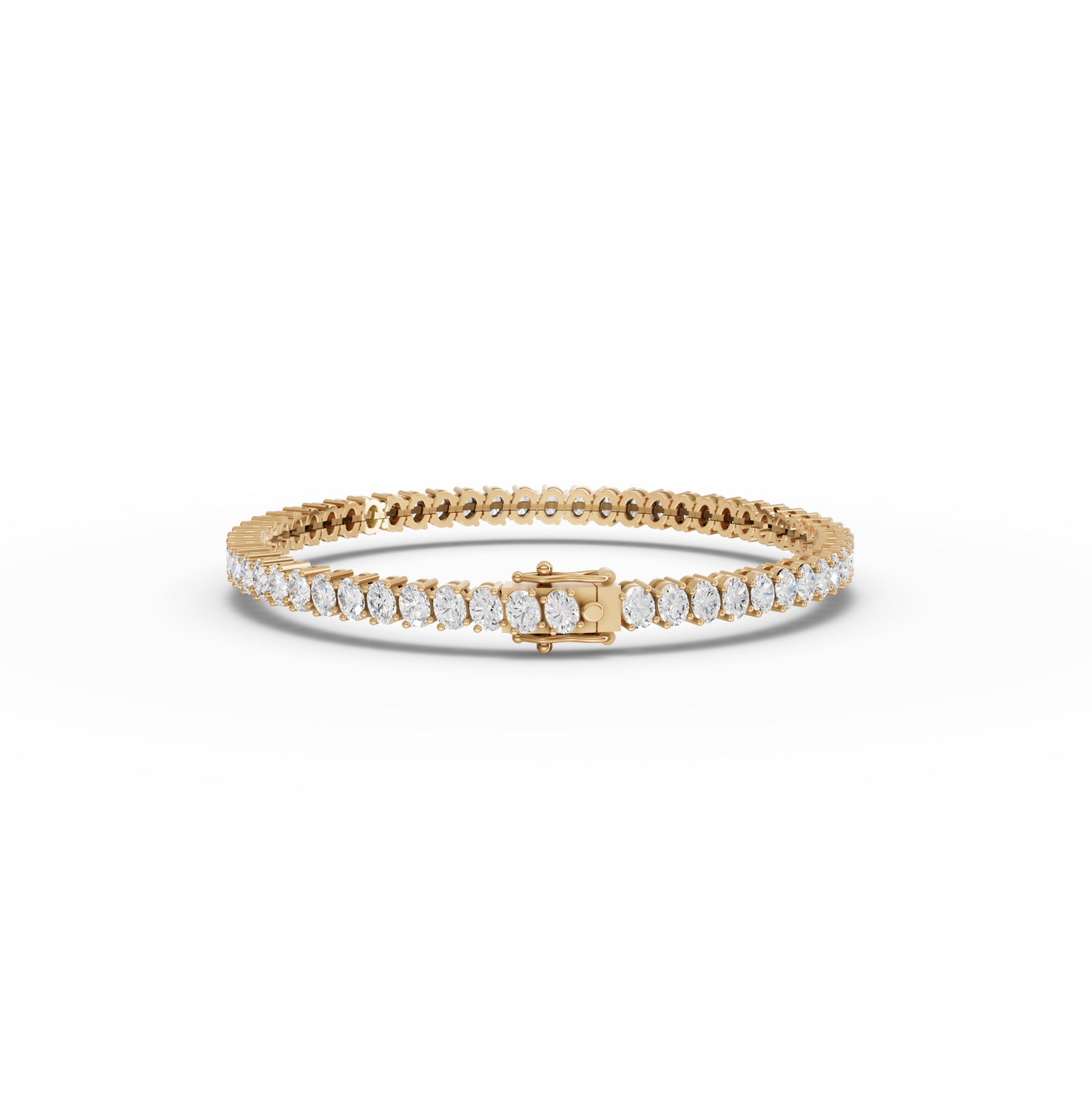 Oval Moissanite Diamond Tennis Bracelet
