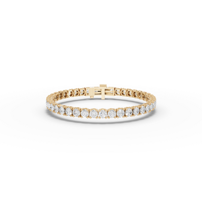 Round Moissanite Diamond Tennis Bracelet 4.00 MM Diamond