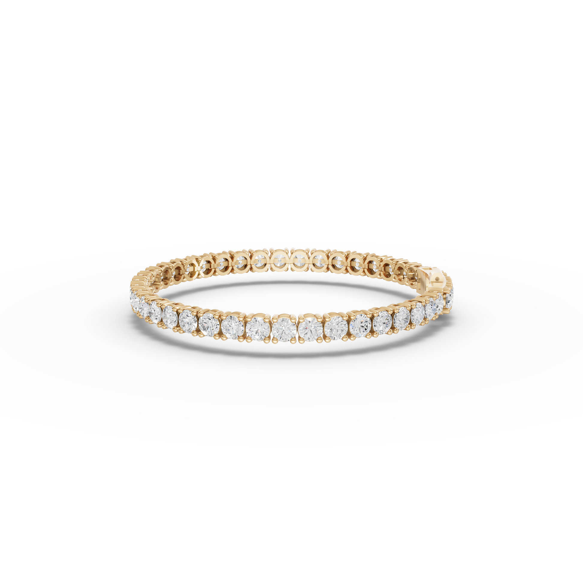 Round Moissanite Diamond Tennis Bracelet 4.00 MM Diamond
