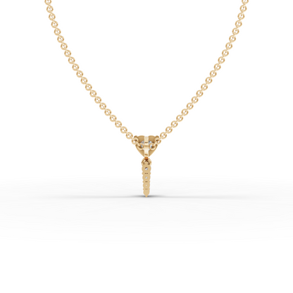 Heart Moissanite Diamond Drop Pendant Necklace