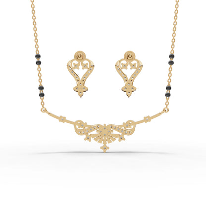 Royal Embrace Moissanite Diamond Mangalsutra Set