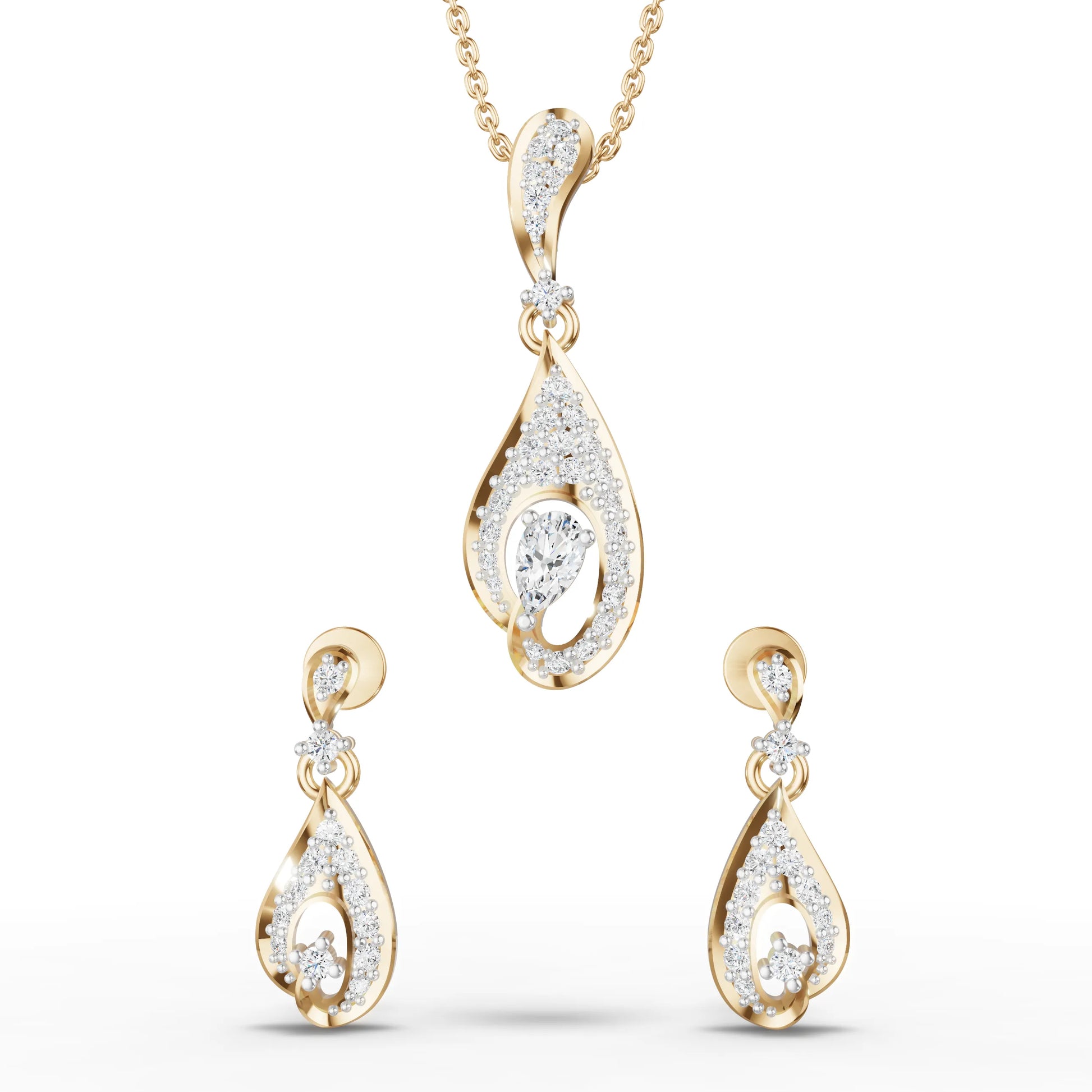 Stellar Symphony Moissanite Diamond Jewellery Set