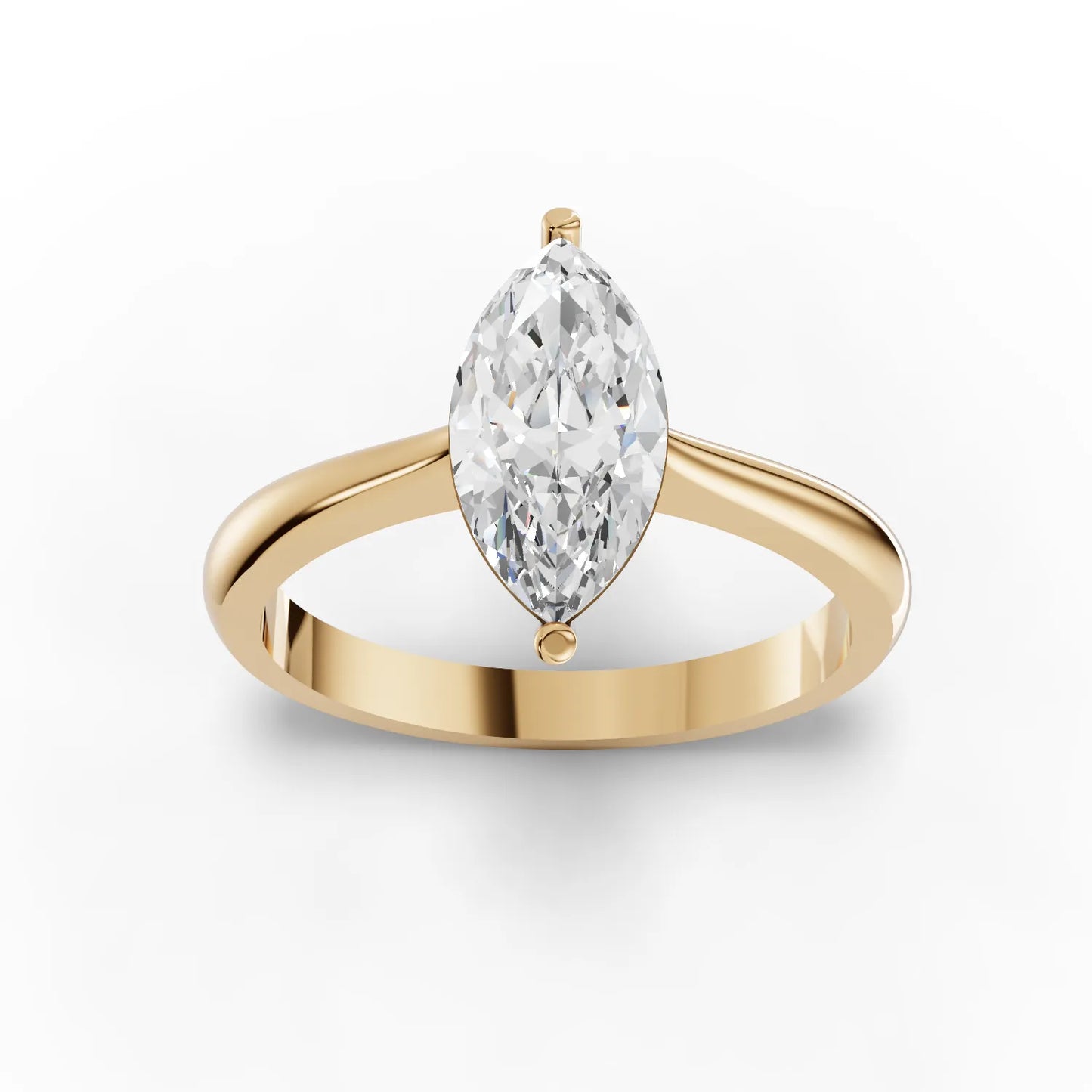 Marquise Solitaire Lab Diamond Ring