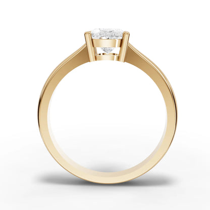 Oval Solitaire Lab Diamond Ring