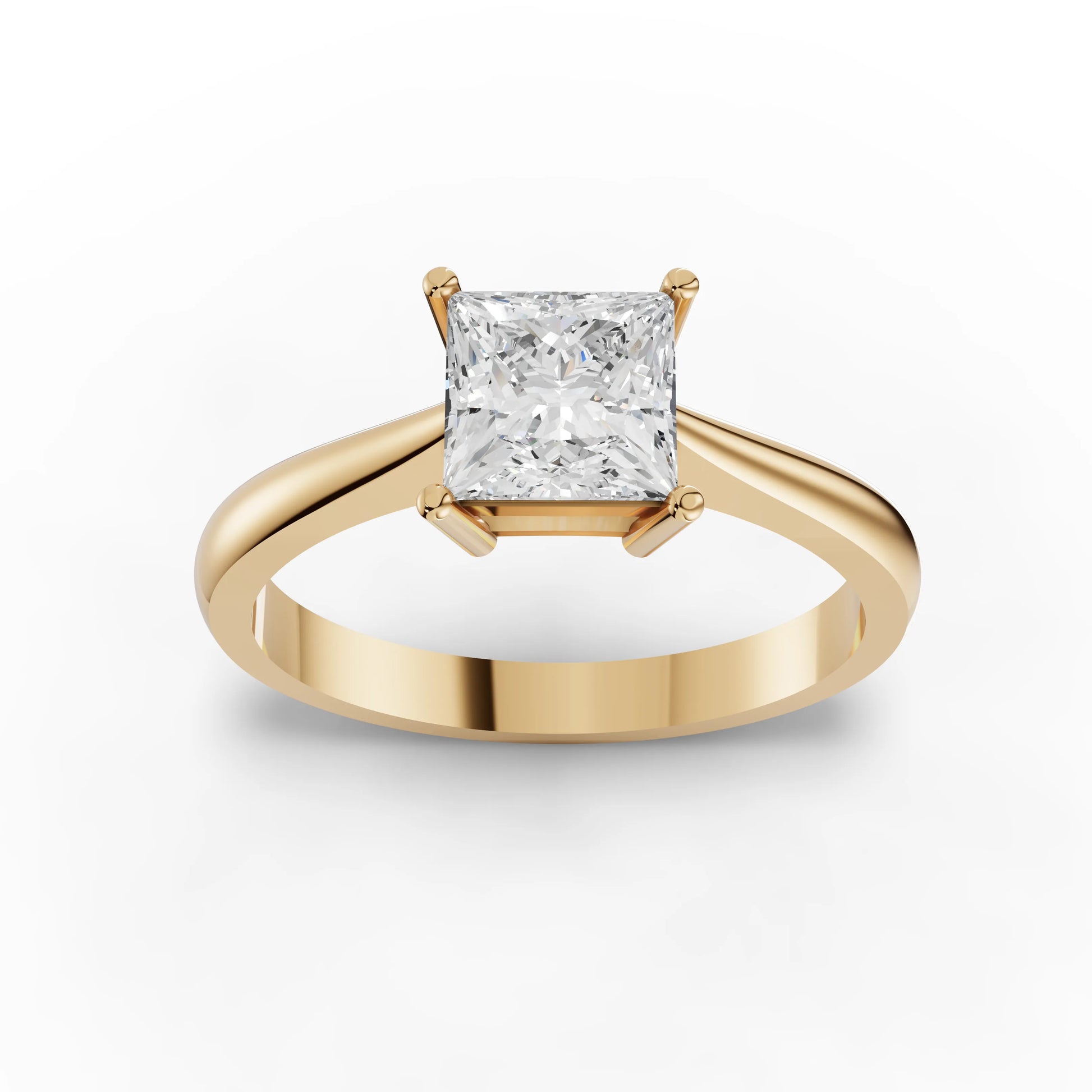 Princess Solitaire Lab Diamond Ring